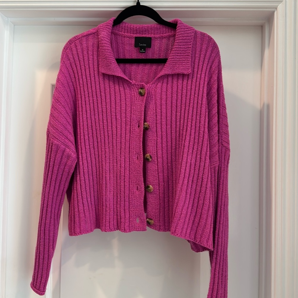 Button up collared sweater